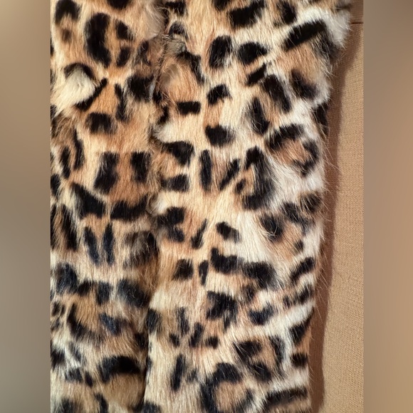 LilliAnn Fashions Vintage 60's Coat- Genuine Rabbit fur leopard print Coat S/M - Picture 8 of 11